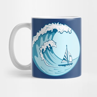 Waves Over the Boat Mug